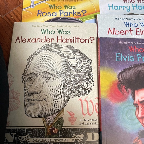 Who Was? Book Series 5 Titles Elvis, Einstein, Rosa Parks, Houdini, & Hamilton - Picture 2 of 6